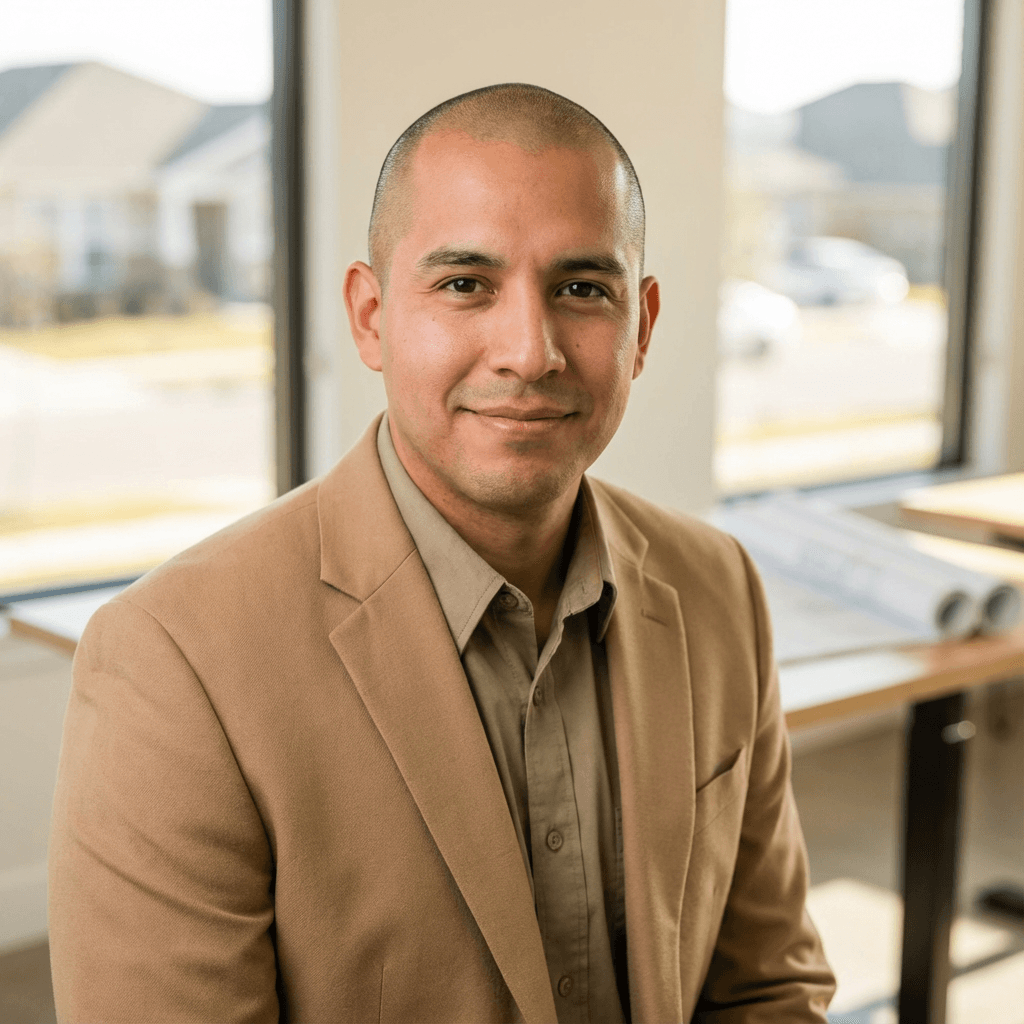 Ricardo Coronado standing in front of a loaded junk removal truck